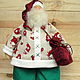 Санта-Клаус (интерьерная кукла в стиле Тильда), Тильда Зверята, Хмельницкий,  Фото №1