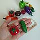 Wooden lacing Vegetables. Lacing cards. Shop Grizunok teether. Online shopping on My Livemaster.  Фото №2