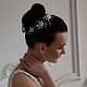Wreath twig in the bride's hairstyle. Hair Decoration. Кристальная веточка - Crystal twig (Crystal-twig). My Livemaster. Фото №5