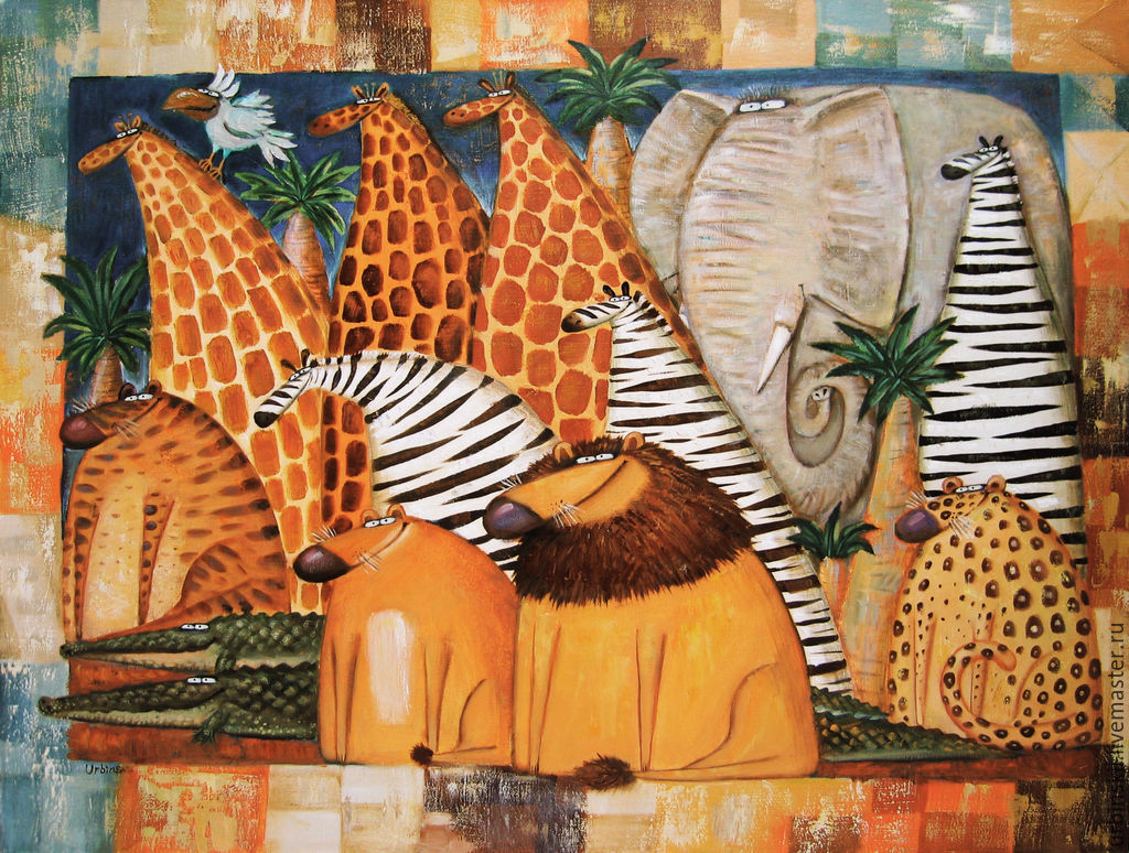 Африка декоративная живопись