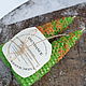 Green CANDLES GIFT candlestick - ABUNDANCE - saffron, juniper, Wish Candle, Pereslavl-Zalesskij,  Фото №1