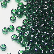 Материалы для творчества handmade. Livemaster - original item Czech beads 10/0 Green with shiny coating 56060 10 g Preciosa. Handmade.