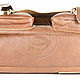 Leather bag 'Dandy' light brown. Classic Bag. Russian leather Guild. My Livemaster. Фото №4