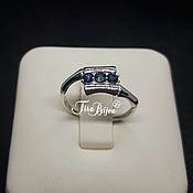 Украшения handmade. Livemaster - original item Ring: Silver ring with sapphires 