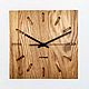 Smart square wood wall clock, Watch, St. Petersburg,  Фото №1
