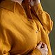 Oversize women's shirt, mustard color. Shirts. molinialife. My Livemaster. Фото №6
