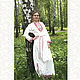 Linen tunic with skirt for girl and women "Ward". People\\\'s shirts. Irina. Online shopping on My Livemaster.  Фото №2