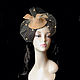 'Beige' evening hat, Hats1, Moscow,  Фото №1