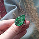 Ring with uvarovite (green garnet). All finger ring. Ural Jeweler (artelVogul). My Livemaster. Фото №4