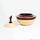 Wooden cedar sugar bowl for honey, salt, spices #K53. Sugar Bowls. ART OF SIBERIA. My Livemaster. Фото №5