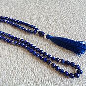 Фен-шуй и эзотерика ручной работы. Ярмарка Мастеров - ручная работа Muslim rosary made of Afghan lapis lazuli and silver 925 99 beads. Handmade.