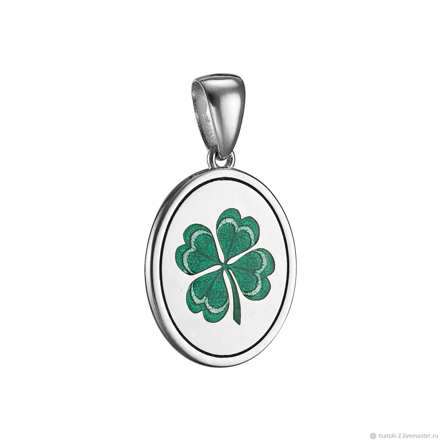 Подвеска: Клевер с горячей эмалью в интернет-магазине Ярмарка Мастеров ...