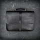 Leather briefcase in business fashion style.Yukio, Brief case, Sevsk,  Фото №1