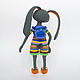 Order Amigurumi pattern. Crochet colorful Easter bunny. InspiredCrochetToys. Livemaster. . Stuffed Toys Фото №3