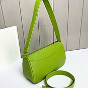 Сумки и аксессуары handmade. Livemaster - original item Sophie`s bag made of genuine leather in light green color. Handmade.