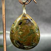 Украшения handmade. Livemaster - original item Women`s pendant made of natural Rhyolite / Liparite stones. Handmade.