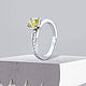Помолвочное кольцо с желтым бриллиантом MYSTERY CUSHION COLOR DIAMOND. Кольцо помолвочное. Ювелирная студия OBRUCHALKI. Ярмарка Мастеров.  Фото №5