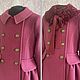 Розовое шерстяное пальто 134-140 Шерсть 100%, Верхняя одежда детская, Тольятти,  Фото №1