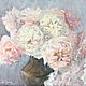 Oil painting Bouquet of lush roses. Pictures. Irina Dimcheva. Ярмарка Мастеров.  Фото №4