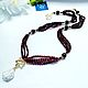 Order Necklace with garnet 'Glass of Burgundy wine'. Magical Beauty Gems. Livemaster. . Necklace Фото №3