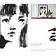 Графика женский портрет "Челка". Картины. EorinaART. Интернет-магазин Ярмарка Мастеров.  Фото №2