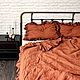Заказать Льняное постельное белье с рюшами. iva olinen home. Ярмарка Мастеров. . Комплекты постельного белья Фото №3
