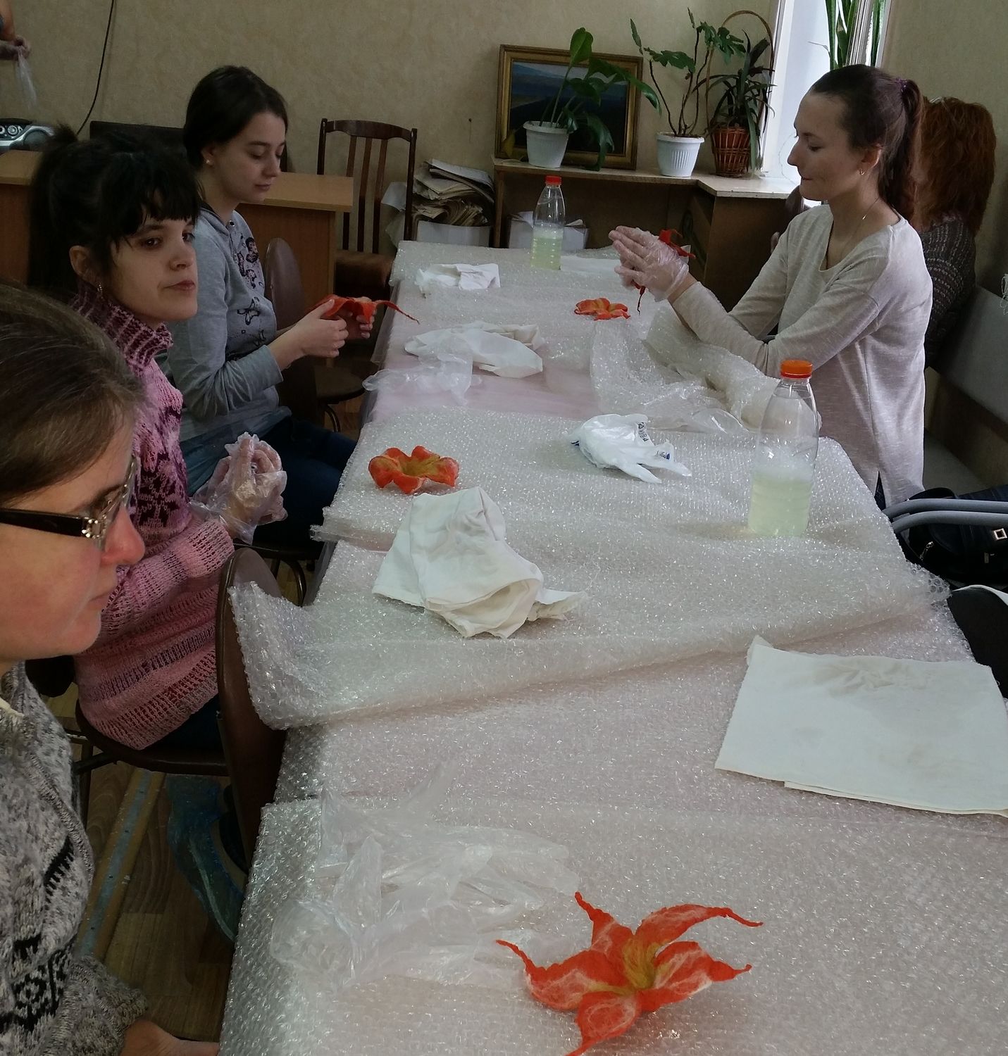 Курсы по валянию. Начало. Первая работа.