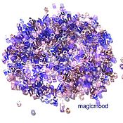 Материалы для творчества handmade. Livemaster - original item 5 g Delica 10/0 MIX 01 Lilacs Lilac Japanese Beads Miyuki. Handmade.