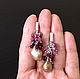 Order Silver earrings with ruby, garnet and Baroque pearl. Ludmila-Stones (Ludmila-Stones). Livemaster. . Earrings Фото №3