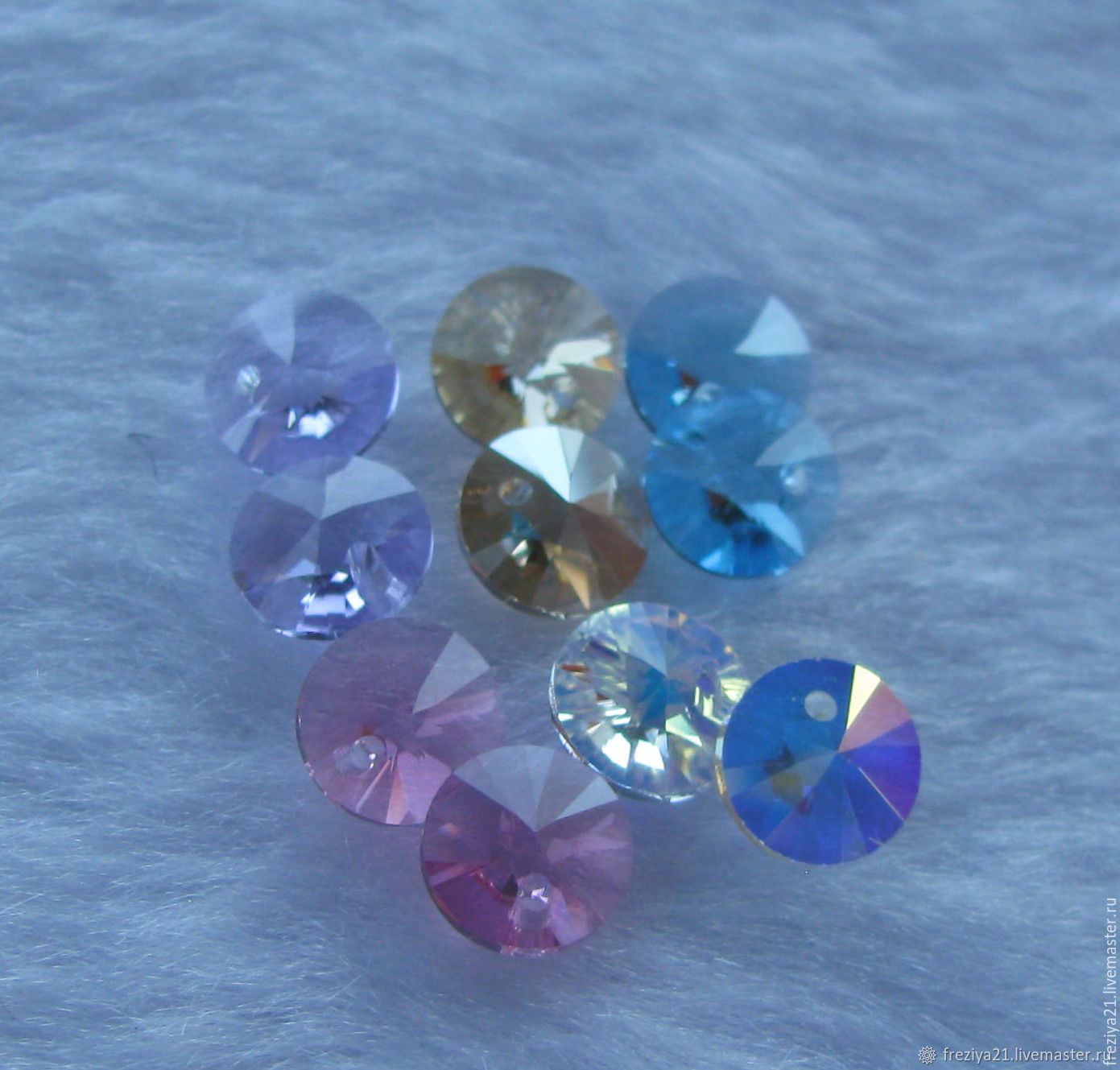 Пусеты crystal lilac. Риволи. Ярмарка мастеров кристалл. Кристаллы "хоровод" бисер. Цвет риволи.