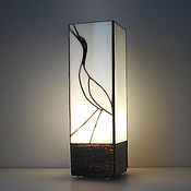Для дома и интерьера handmade. Livemaster - original item Lamp Crane song. Tiffany table lamp.. Handmade.