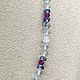 Women's beads made of Natural stones, rhinestone, ruby and tanzanite. Beads2. Iz kamnej. Ярмарка Мастеров.  Фото №5