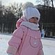 knitted set for girls. Set cap and scarf, Hat and scarf set, Stupino,  Фото №1
