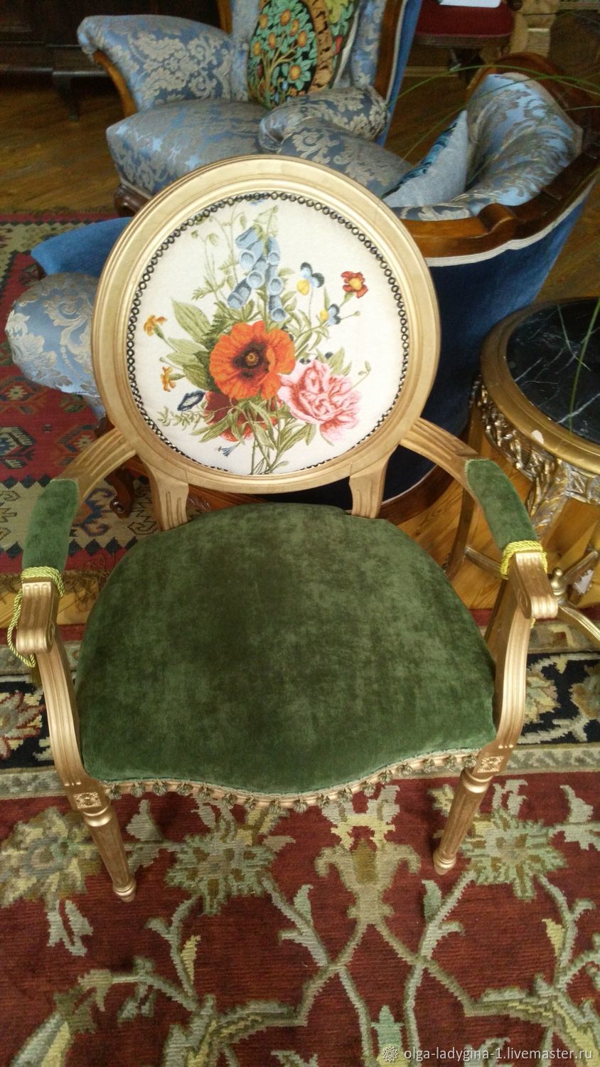 Кресло в цветочек прованс