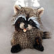 Teddy Animals: Raccoon Teddy Cinnamon. Teddy Toys. VaKulina (Valentina) Teddy Bear. My Livemaster. Фото №4