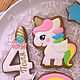 Order Gingerbread with unicorn. APryanik (SPb i dr. goroda). Livemaster. . Gingerbread Cookies Set Фото №3
