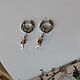 Серьги Конго 'Chic silver rose' с подвесками. Серьги-кольца. Reo Rhoeo (reorhoeo). Ярмарка Мастеров.  Фото №7