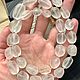 Бусы из матового горного хрусталя (кварца). Бусы. gemstone. Ярмарка Мастеров.  Фото №6