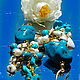 Jewelry set Necklace with pearl and turquoise 'AiPerry'. Necklace. AliseSBijou. Online shopping on My Livemaster.  Фото №2