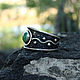 Ring Maikor with jade made of 925 sterling silver RO0010. Rings. Sunny Silver. My Livemaster. Фото №5