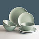 Green dinnerware set, 12 items. Plates. mybestbox (Mybestbox). Online shopping on My Livemaster.  Фото №2