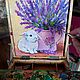 Painting Lavender Oil Still Life 25 x 30 Provence White Rabbit. Pictures. matryoshka (azaart). Online shopping on My Livemaster.  Фото №2