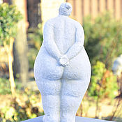Дача и сад handmade. Livemaster - original item Ideal forms No. №6 statuette of a woman made of concrete. Handmade.