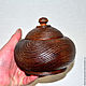 Order Textured pot-barrel with a lid made of pine. K25. ART OF SIBERIA. Livemaster. . Jars Фото №3