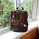  Backpack leather with painting to order for Svetlana))), Backpacks, Noginsk,  Фото №1