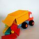 Order Knitted truck Soft toy truck dump Truck. sunnytoys-gifts. Livemaster. . Stuffed Toys Фото №3