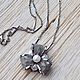 Винтаж: Кулон  бант с искусственным жемчугом. Кулоны винтажные. Antique style Винтажные украшения. Ярмарка Мастеров.  Фото №4