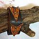 Men's leather bracelet 'Three cunning foxes'. Bead bracelet. Chezarr. Online shopping on My Livemaster.  Фото №2