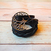 Украшения handmade. Livemaster - original item Braided leather bracelet winding Tree of life. Handmade.