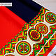 Fabric in Russian style Boretskaya painting, Fabric, Sergiev Posad,  Фото №1
